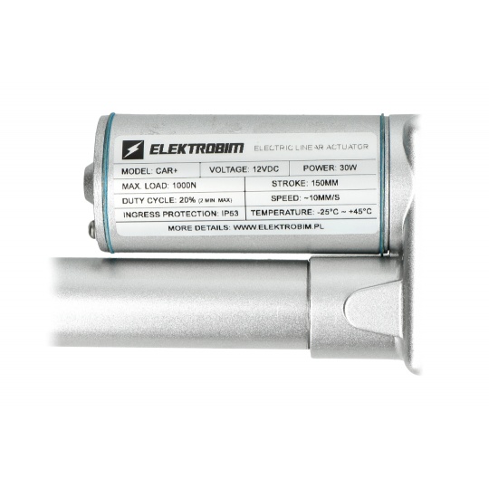 Електричний привід CAR+ 1000N 10 мм/с 12V - подовження 15 см