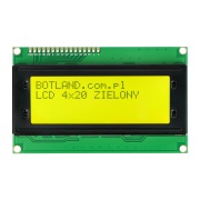 Wyświetlacz LCD 4x20 znaków zielony - justPi