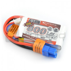 Pakiet LiPol Dualsky 800mAh 45C 2S 7.4V