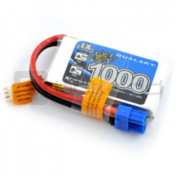 Pakiet LiPol Dualsky 1000mAh 35C 2S 7.4V