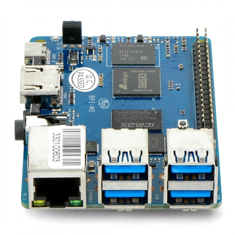 Banana Pi M5 4GB RAM + 16GB eMMC Quad-Core 64 bit for AIOT - RobotShop