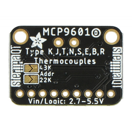 Термопарний підсилювач - перетворювач температури I2C MCP9601 - STEMMA QT / Qwiic - Adafruit 5165