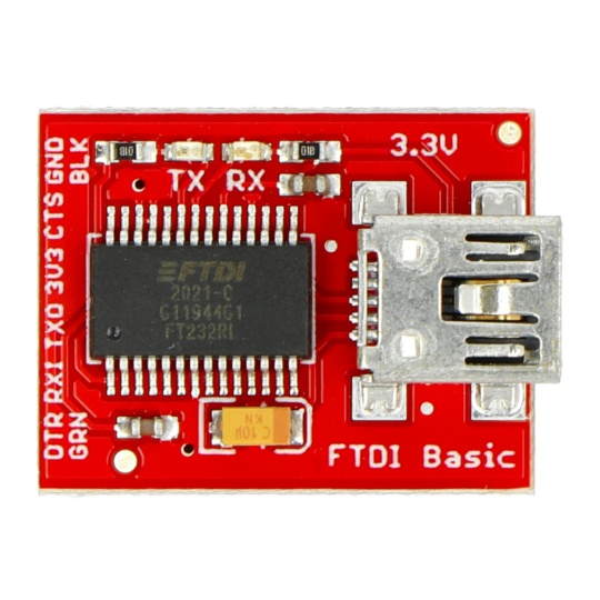 Перетворювач USB-UART FTDI 3.3 В miniUSB - SparkFun DEV-09873