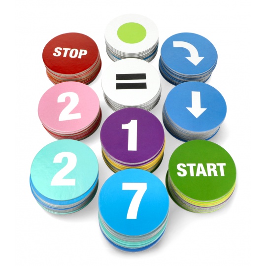 Математичні диски для килимка для кодування Ozobot - 175 шт.