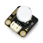Gravity - LED Button - przycisk podświetlany diodą LED - zielony - DFRobot DFR0785-G