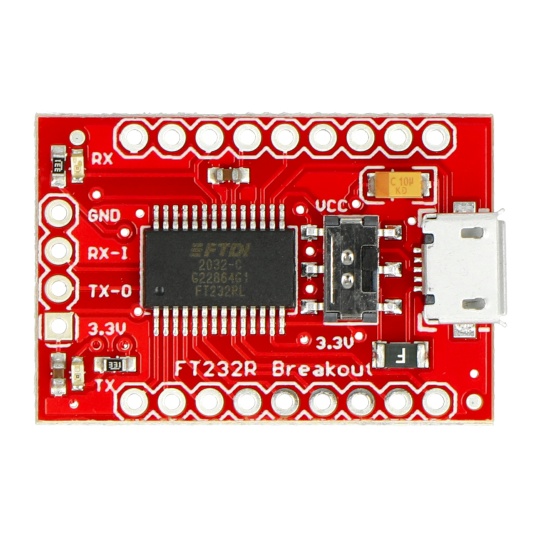 Перетворювач FTDI FT232RL 3.3V/5V microUSB USB-UART - SparkFun BOB-12731