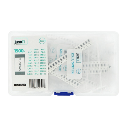 Набір резисторів 0,5 Вт SMD1206 - justPi - 1500 шт.