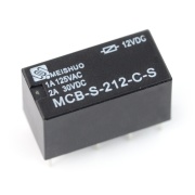 Przekaźnik MCB-S-212-C-S - cewka 12V, styki 2x
