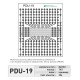 Płytka uniwersalna PDU19 Płytka uniwersalna PDU19