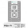 Płytka uniwersalna PDU71 - SMD - zdjęcie 2