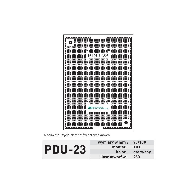Płytka uniwersalna PDU23 - THT
