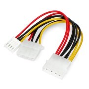 Przewód, kabel zasilający Molex do mini-Molex + Molex -