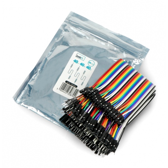 Набір з'єднувальних кабелів JustPi - 20 см 3x40 шт. m-m, f-f, m-f (120 шт.)