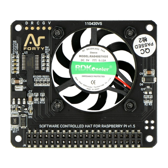 Argon Fan HAT v1.5 - ковпачок вентилятора для Raspberry Pi