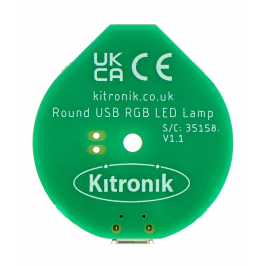 Світлодіодна стрічка RGB 5 x USB 5 В діодів - з вибором малюнка - кругла - Kitronik 35158