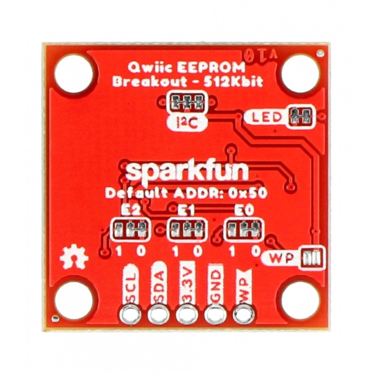 Додаткова пам'ять EEPROM - I2C Qwiic - 512 кб - SparkFun COM-18355