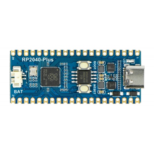 RP2040-Plus - плата з мікроконтролером RP2040 та додатковою флеш-пам'яттю - Waveshare 20290