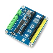 DC Motor Driver Module - czterokanałowy sterownik silników - nakładka do Raspberry Pi Pico - Waveshare 19764
