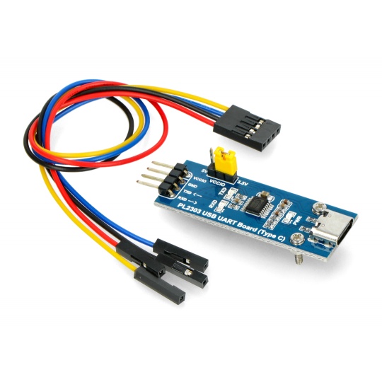 USB-UART TTL PL2303 преобразователь - разъем USB Type-C - Waveshare 20645