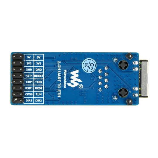 2-канальний конвертер UART в Ethernet - двоканальний конвертер UART в Ethernet - прозорий модуль передачі - Waveshare 20655