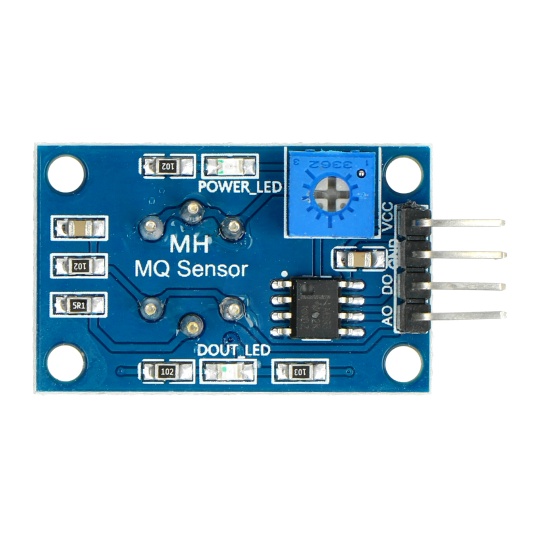 Датчик спирту, бензину, аміаку - напівпровідниковий - MQ-135