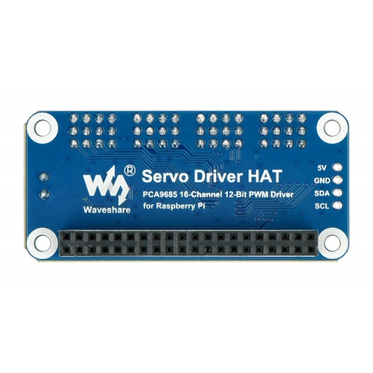 Тестова плата для сервоприводів HAT IC - 16 сервоприводів для Raspberry Pi - Waveshare 15275