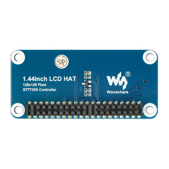 TFT РК-екран 1.44'' 128x128px SPI - Шапка для Raspberry Pi 4/3+/3/2/Zero - Waveshare 13891