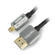 Przewód, kabel Kruger&Matz microHDMI - HDMI - 3m