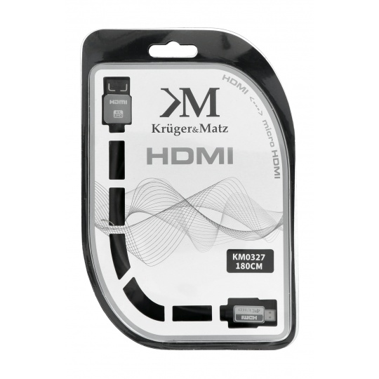 Кабель microHDMI - HDMI Kruger&Matz - 1,8 м