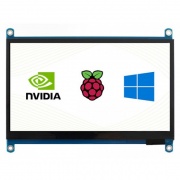 Ekran dotykowy H - pojemnościowy LCD IPS 7'' 1024x600px HDMI + USB dla Raspberry Pi 4B/3B+/3B/Zero