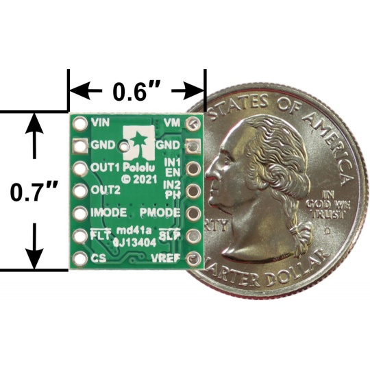 DRV8876 - одноканальний драйвер двигуна 37V/1.3A - Pololu 4036