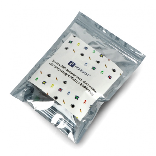 Комплект із 250 додаткових елементів для комплекту FORBOT Master Electronics