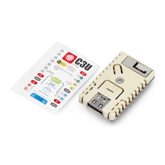 M5Stamp C3U — с микроконтроллером Espressif ESP32-C3 RISC-V — WiFi — с разъемами — M5Stack K122