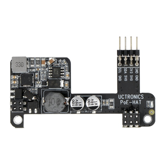 Адаптер PoE HAT для Raspberry Pi 4B/3B+ — IEEE 802.3af — Uctronics U6241