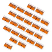 Kostka elektryczna samozaciskowa WAGO 5pin 4mm 32A/450V - 25szt.