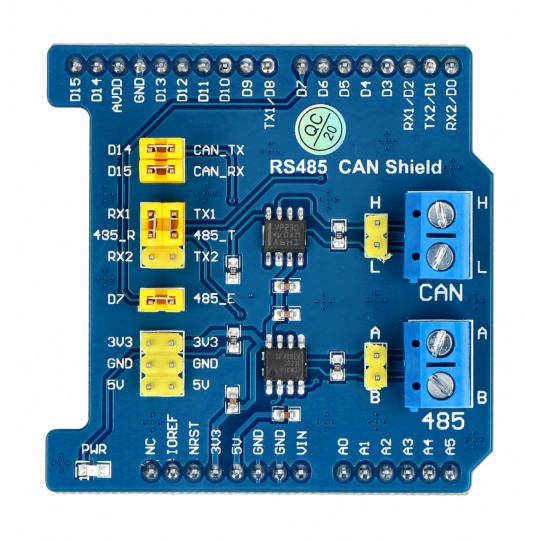 Шилд RS485/CAN - Шилд для Arduino - Waveshare 10771