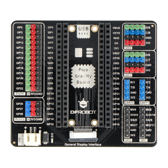 Gravity - плата розширення для Raspberry Pi Pico - DFRobot DFR0848