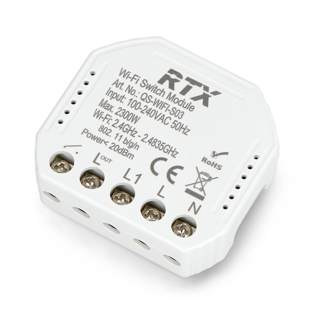 Przekaźnik dopuszkowy RTX WiFi Tuya WRS1