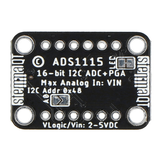ADS1115 — 16-битный 4-канальный АЦП I2C с программным усилением STEMMA QT/Qwiic — Adafruit 1085