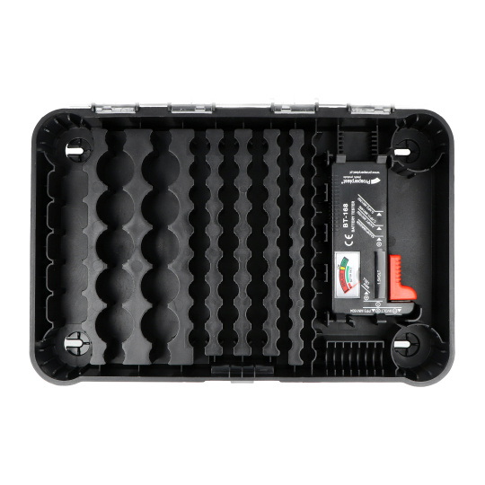 Органайзер для акумуляторів з тестером акумуляторів - 85 шт. - Kistenberg