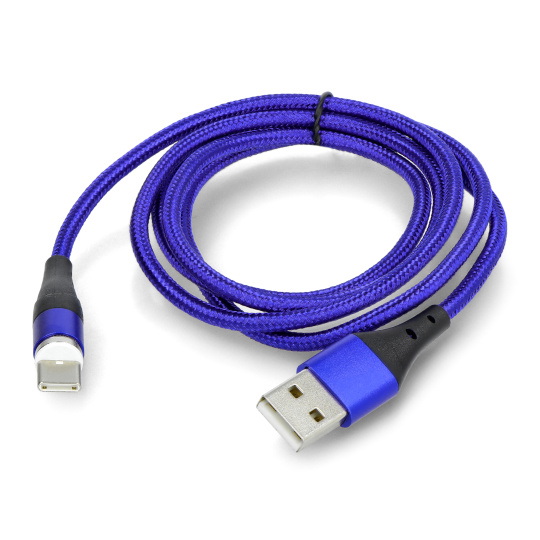 Магнітний кабель USB A - USB type C - 1м - Akyga AK-USB-42