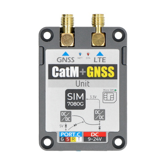 Модуль IoT CAT-M / NB-IoT + GNSS SIM7080G - с телекоммуникационной антенной - M5Stack U137