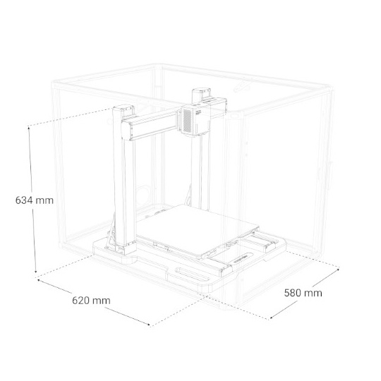 3D-принтер Snapmaker Artisan 3-в-1 — лазерный модуль, ЧПУ, 3D-печать в корпусе