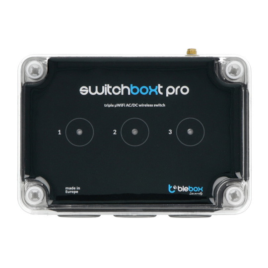 BleBox switchBoxT Pro - 3-х безпотенційне реле 230 В WiFi - додаток для Android/iOS