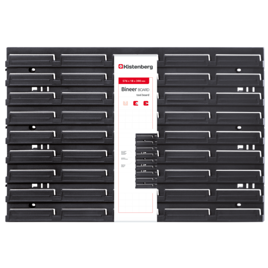 Дошка для інструментів KBB6040 - Binner Board 60 - 1 шт. - Kistenberg