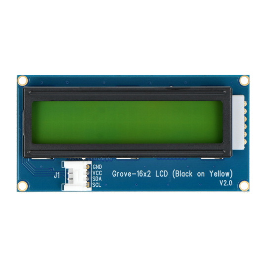 Grove - 2x16 I2C жовто-чорний РК-дисплей з підсвічуванням