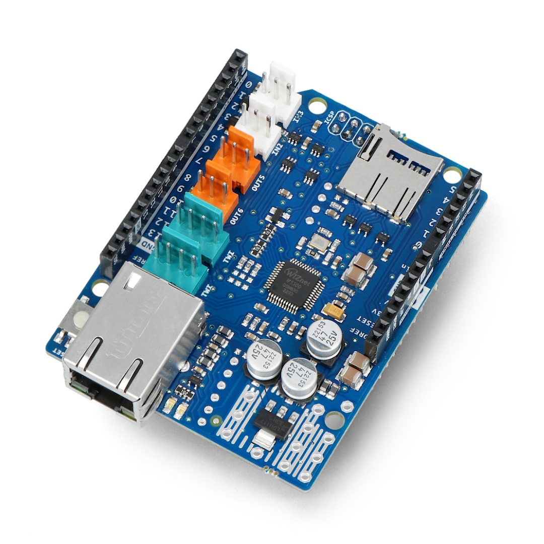 Arduino Ethernet Shield 2 z czytnikiem kart microSD - A000024