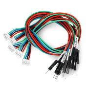 Gravity - zestaw przewodów połączeniowych I2C/UART- PH2.0-męskie - 30cm - 5szt. - DFRobot FIT0916-M