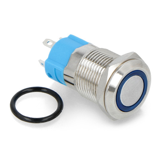 Бістабільний перемикач ON-OFF - 2A/250V - плоский - синій
