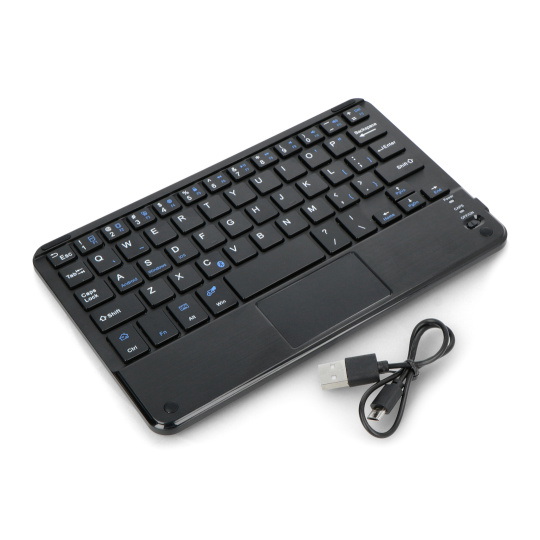 Клавіатура Bluetooth 3.0 з тачпадом - чорна - 7 дюймів